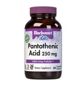 BlueBonnet Nutrition Ácido Pantotênico 250 mg Suplemento diário de Vitamina B5 para Energia Celular para Mulheres e Homens - Vegan, Sem glúten, Não-GMO - 60 Cápsulas Vegetais