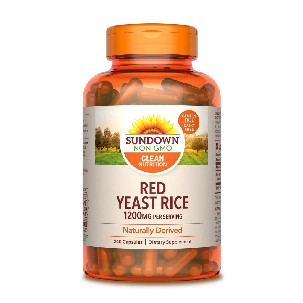 Sundown Red Yeast Rice 1200 mg, 240 Cápsulas