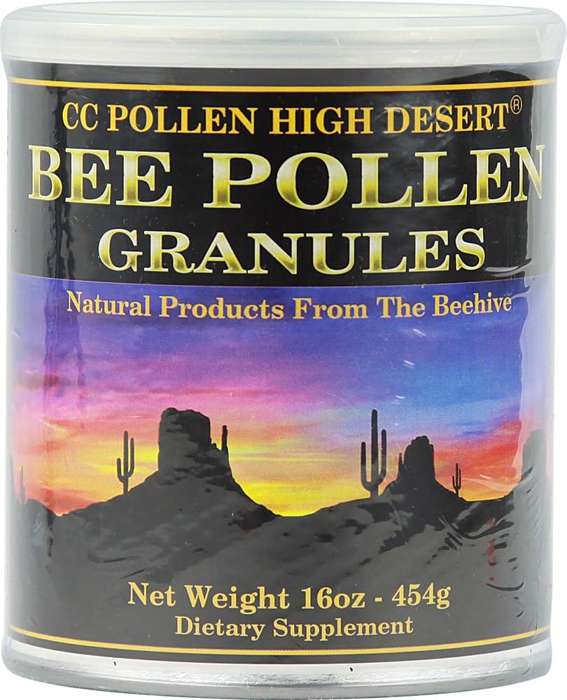 C C Pollen Bee Pollen Granules embalados em uma lata -- 1 lbs
