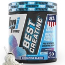 BPI Esportes Melhor Creatina - Creatina Mono-hidratado Pó para Homens e Mulheres, Himalaia Sal - Força, Bomba, Endurance, Crescimento muscular, Definição muscular - Sem Bloat - Snow Cone - 50 porções - 10.58 Oz