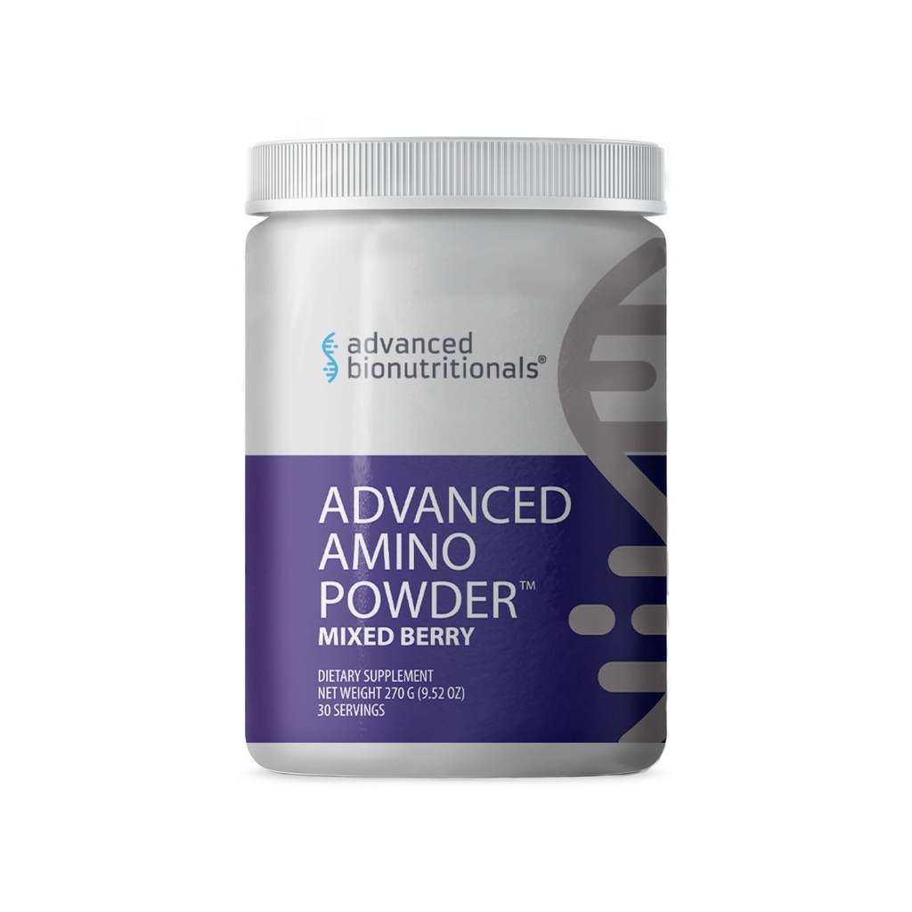 Advanced Bionutritionals – Advanced Amino Powder, Amino Acid Supplement, Build Muscle, Recuperação de exercícios pós, Energia,Não-GMO, Gluten Free, Dairy Free, Vegan (30 Servings)