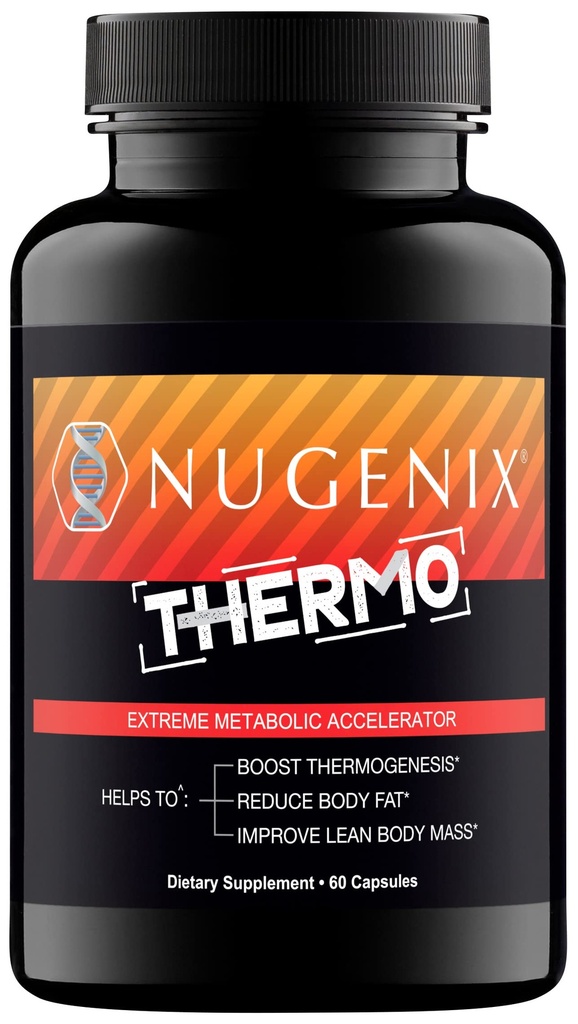 Nugenix Thermo - Pills suplemento termogênico de queimador de gordura para homens, Extreme Metabolic Accelerator, 60 contagem