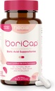 BoriCap - Supositórios de Ácido Bórico para Mulheres - 600 mg - Saúde e equilíbrio vaginal, Coceira e Odor - Alívio Natural - Cuidado Feminino - Produtos de Higiene Feminina - Made in USA by Heale - 60 Cápsulas