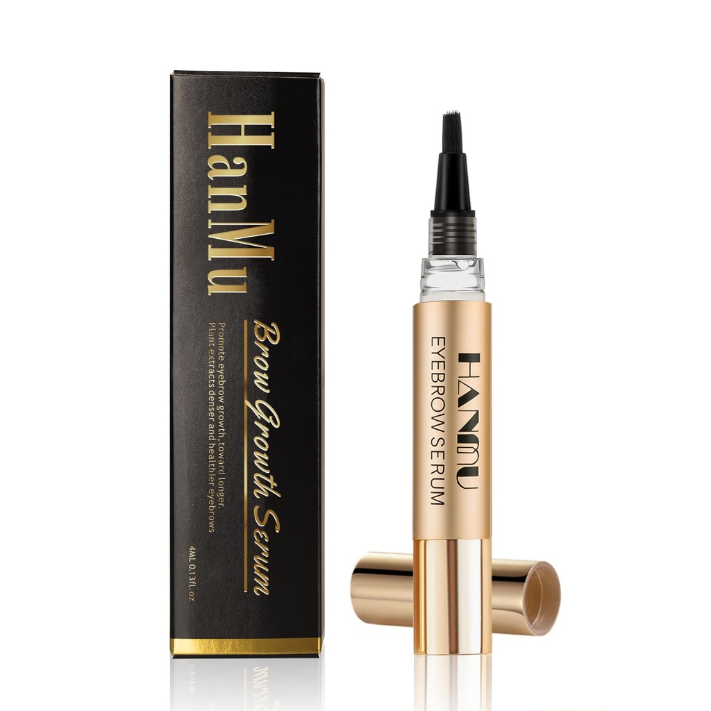 Soro de crescimento da sobrancelha HANMU,Para um rápido aumento do crescimento da sobrancelha mais rápido,Fuller,Thicker,Não irritante olho Brow Serum Enhancer 4ml