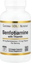 Califórnia Gold Nutrition Benfotiamina com Thiamine, 250 mg, 120 Cápsulas Veggie