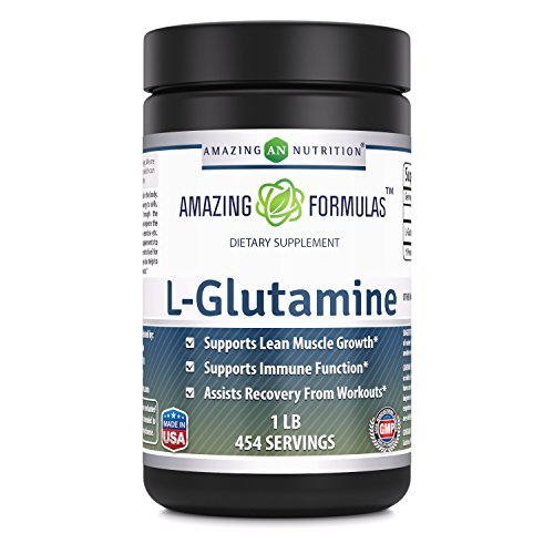 Fórmulas surpreendentes L-Glutamina pó Amino Acid Supplement 1 Gram por serviço .