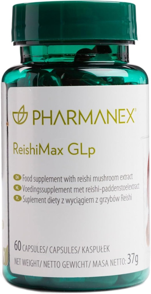 ReishiMax Immune Supplement Support, Extrato de Cogumelo Red Reishi, 60 Cápsulas, Aumenta a Saúde Imunitária, Suporta Energia, Vitalidade e Bem-Estar Geral