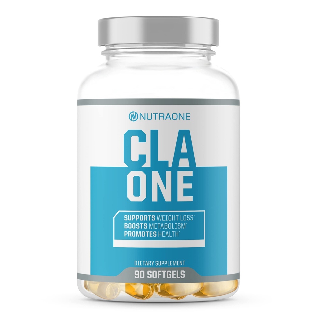 NutraOne CLAOne Suplemento de Nutrição — Ácido Linoleico Conjugado (CLA) Suplemento Natural* (90 Cápsulas)