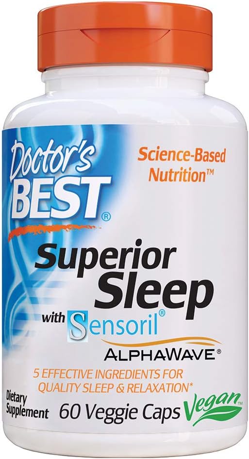 Melhor Dormir com Sensoril, Fórmula contém Ashwagandha, 5-HTP, L-Theanina & GABA, 60 Count