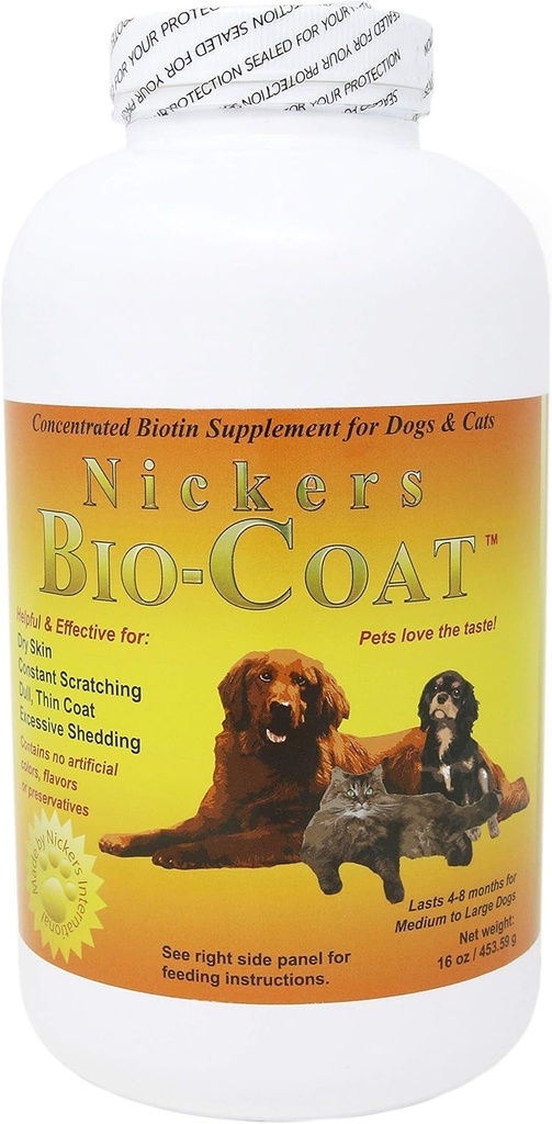 Bio Coat concentrado Biotin Suplemento - 16 onças