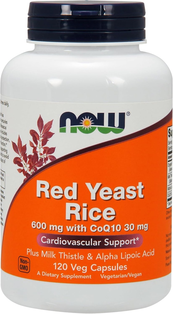 Agora Alimentos, Fermento Vermelho com Co Q10 Ala, 120 Cápsulas Veggie