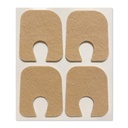 Aetna Foot Products - Adesivo Sentido Callus U-Shaped ou Toe Pads, Pacote de 100, 1/8" Espessura