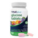 Comprimidos de Glicose TRUEplus®, sabor variado (grape, framboesa, laranja) - 50ct garrafa (1)
