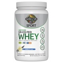 Garden of Life SPORT Whey Protein Powder Vanilla, Premium Grass Fed Whey Protein Isolate plus Probióticos para a saúde do sistema imunológico, 24g Protein, Non GMO, Gluten Free, Cold Processed - 20 Servings