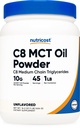 Nutricost C8 MCT Oil Powder 1LB (16,2 onças) - 95% C8 MCT Oil Powder