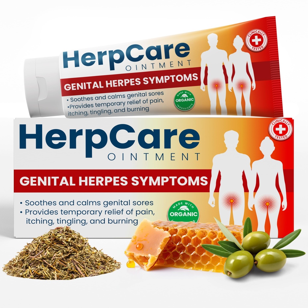 Herpes Tratamento genital , Herpcare rápido de ação de mingau , pode ser usado em frio dolorido , medicina homeopática , acalma coceira , tingling e queima , alívio dos sintomas da ferida genital