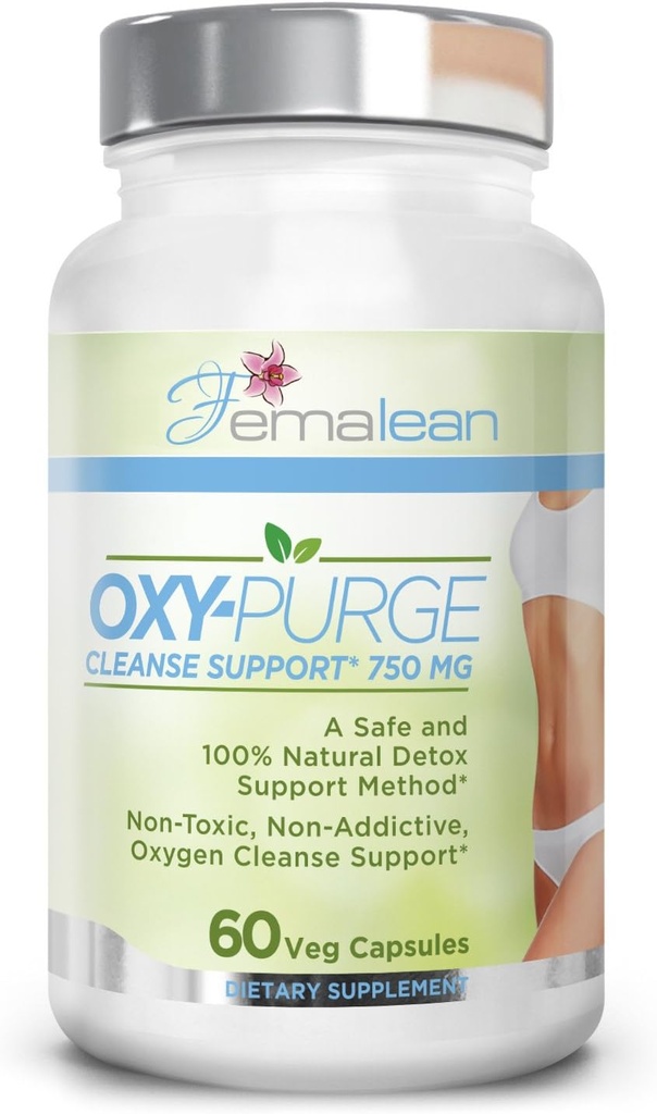 Oxy-Purge 750 mg 60 Vcaps - Óxido de Magnésio Natural Oxigênio Baseado Colon Cleanse Gentle Laxative Suporta Regularidade de trato digestivo saudável