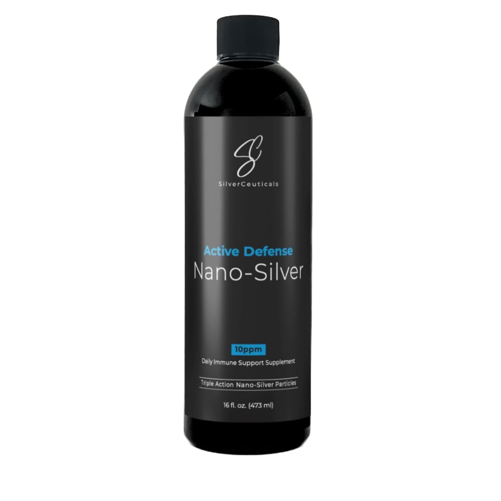 Tecnologia de prata coloidal w/Nano - 10ppm 16oz - 8X mais eficaz - Suporte Imune Natural - Salvar os dias doentes - Idades 5 & Up - Supera Pratas PPM mais altas - Sem sabor e cheiro - 3a parte testado
