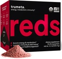 Superfood Reds Powder Packs - para suporte imunológico e memória I Reds Superfood Powder Antioxidants Polifenóis Misturar com Acai Berry orgânico, Goji Berry, Romã - 14 saquetas