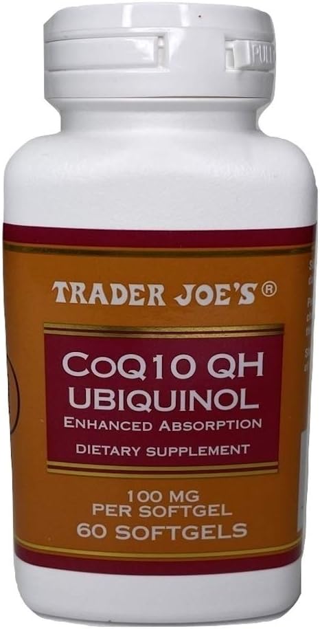 Comércio Joe's CoQ10 QH UBIQUINOL Absorção melhorada 100mg 60 Softgels