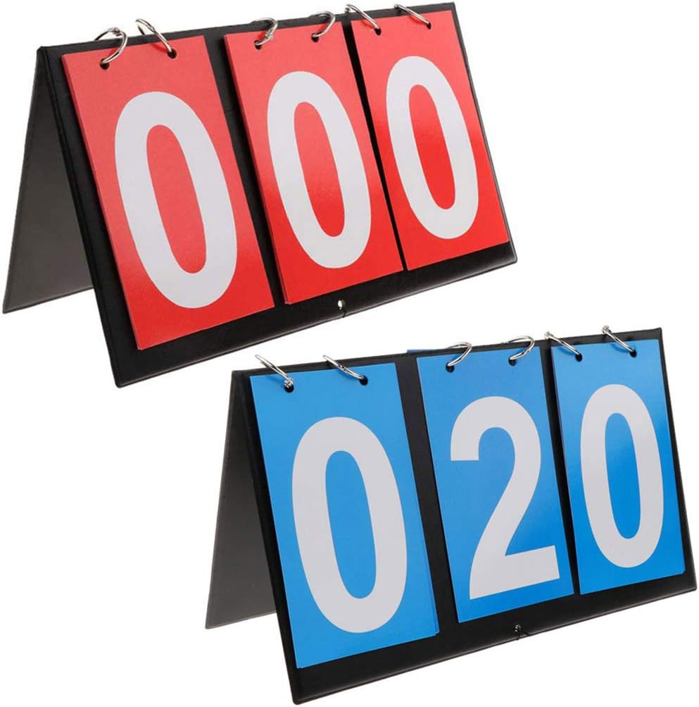 Mesa portátil APORO Top Scoreboard Flipper, Multi Sports Score Flip Scoreboard
