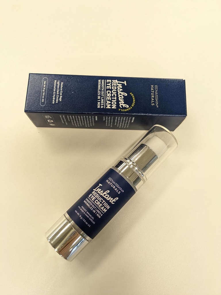 Enaskin Naturals Instant Anti Envelhecimento Eye Cream: Apertador rápido de olhos Temporay para círculos escuros, linhas finas e Puffiness em 60s, Anti Envelhecimento Sob Creme de olhos para linhas finas e bolsas de olhos