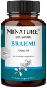 Brahmi Comprimidos - 90 Comprimidos, 1000 mg , 45 dias de fornecimento , por minha natureza , 100% Natural Brahmi Comprimidos , Vegan , Bacopa Monnieri , da Índia