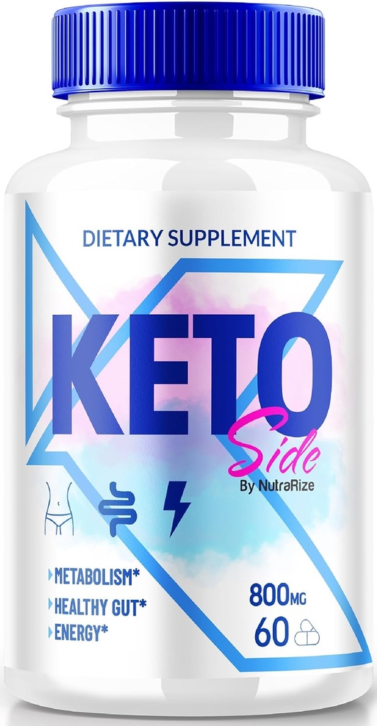 Keto Side Capsules, Suplemento Premium para apoiar estilo de vida ativo, suporte Keto totalmente natural para alcançar ajuste e corpo saudável, KetoSide Detox Pills Comentários (60 Cápsulas)