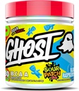 GHOST BCAA pó Aminoácidos Suplemento, Azedo Patch Crianças Framboesa Azul - 30 Servings - Açúcar-livre Intra, Post & Pré-treino Amino pó & Recuperação Bebida, 7G BCAA