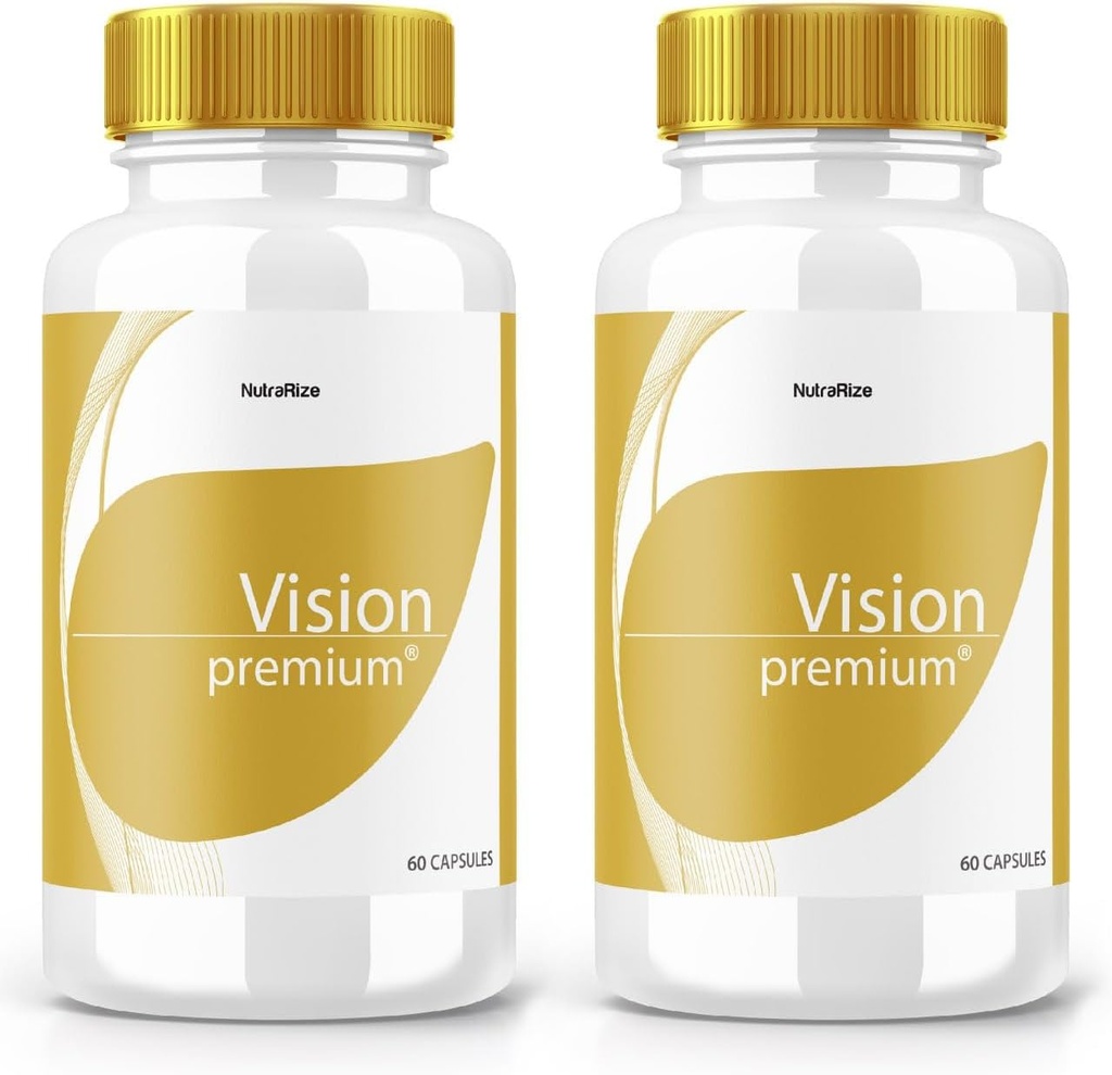 (2 Pack) Vision Premium, Suplemento Premium de suporte ocular, Vision Premium para melhorar a concentração e foco, Visão Premium pílulas totalmente naturais para olhos saudáveis, VisionPremium Reviews (120 cápsulas)