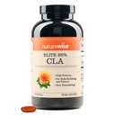 NatureWise CLA 1300 - 95% Ácido Linoleico Conjugado Ativo para Mulheres e Homens, Não Estimulando, Suporta Peso e Fitness Objetivos - Não-GMO, Glúten Livre - 180 Softgels[2-Mês de Abastecimento]