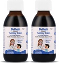Amortecimento Dr. Crianças alívio de gás e apoio estômago irritado, gotas de gás alternativa para recém-nascidos e crianças, solução oral segura e gentil, alívio natural da constipação, 5 Fl Oz (Pacote de 2)