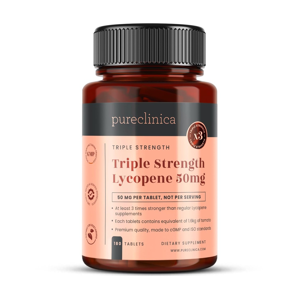 licopeno 50mg x 180 comprimidos (6 meses de fornecimento). 300% Dosagem dos Comprimidos Regulares de Licopeno