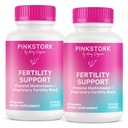 Suplementos Rosa Cegonha Fertilidade para Mulheres - Multivitamina pré-natal com Ovulação, Concepção, & Hormônio Equilíbrio Suporte - 17 Vitaminas & Inositol, Ashwagandha, & Vitex - 120 Cápsulas