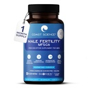 Suplementos de fertilidade masculina MFSg6 - CoQ10, Ashwaganda, PQQ - Contagem de esperma e reforço de sémen Suplemento de fertilidade para homens - Inclui vitaminas pré-natais e PQQ - 90 Cápsulas