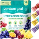 Venture Pal Sugar Free Electrolyte Powder Packets - Liquid Daily IV Drink Mix for Rapid Hydration & Party Recovery (Rápido Hydration & Party Recovery) 5 Vitaminas e 7 Eletrolitos Keto Friendly