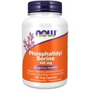 NOW Foods Supplements, Phosphatidyl Serine 100 mg com composto fosfolípido derivado de Soy Lecithin, 120 Veg Cápsulas