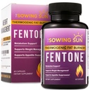Fentone Termogenic Fat Burner Energy Booster, Apetite Supressor, Clinicamente estudado perda de peso, queima de gordura, feniletilamina HCl, L- Carnitina, Quetones - 60 pílulas diet (1)