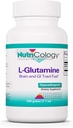 Nutricologia L-Glutamina Pó - Gut Saúde para homens e mulheres, Aminoácido de forma gratuita, Puro, 4.7g Suplemento - 7.1 Onça