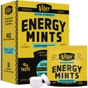 Viter Energy Caffeine Mints 80mg Força Extra - 90 Peças Cafeinadas com vitaminas B. Açúcar livre Vegan Breath Mint. Energizar Nootropic Focus Booster para alerta rápido (Peppermint Flavor, 30 Pack)
