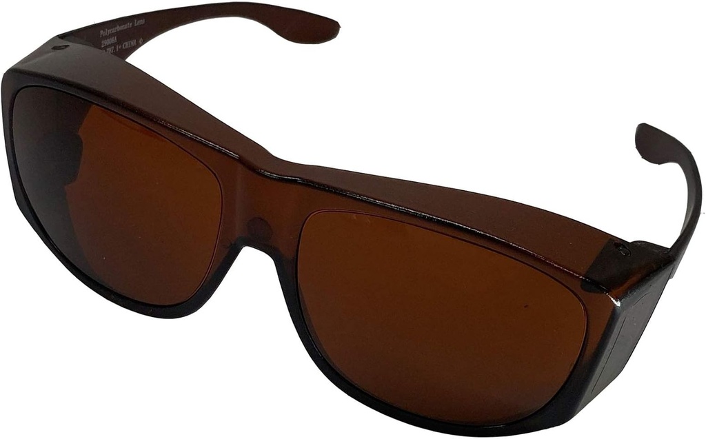 Escudo solar se encaixa sobre óculos de sol, SS Polycarbonate II Amber, Unisex, óculos de sol