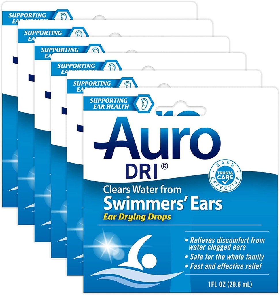 Auro-Dri Ear Water-Drying Aid 1 fl oz (Quantidade de 6)