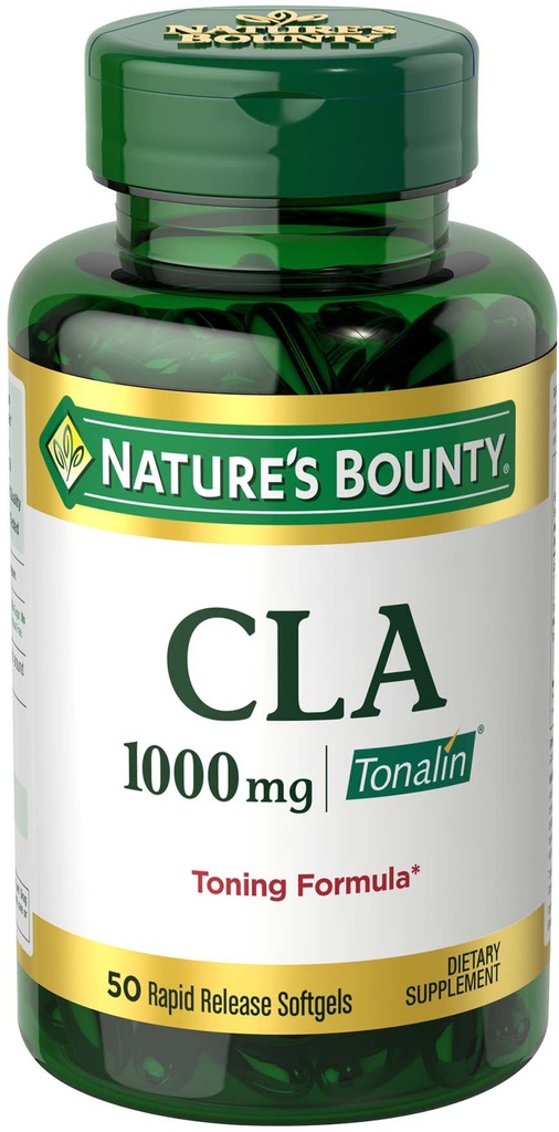 Pílulas de Tonalina de Bounty da Natureza e Suplemento Dietário, Diet and Body Support, 1000 mg, 50 Moldes de liberação rápida