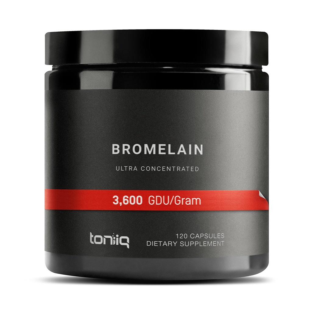 Ultra de alta resistência Bromelain 500mg - 3600 GDU/Gram - Altamente Concentrado e Biodisponível - Fórmula Teste de Terceira Parte - 120 Cápsulas Vegetarianas - 120 Servões por recipiente - Suplemento de bromelaína