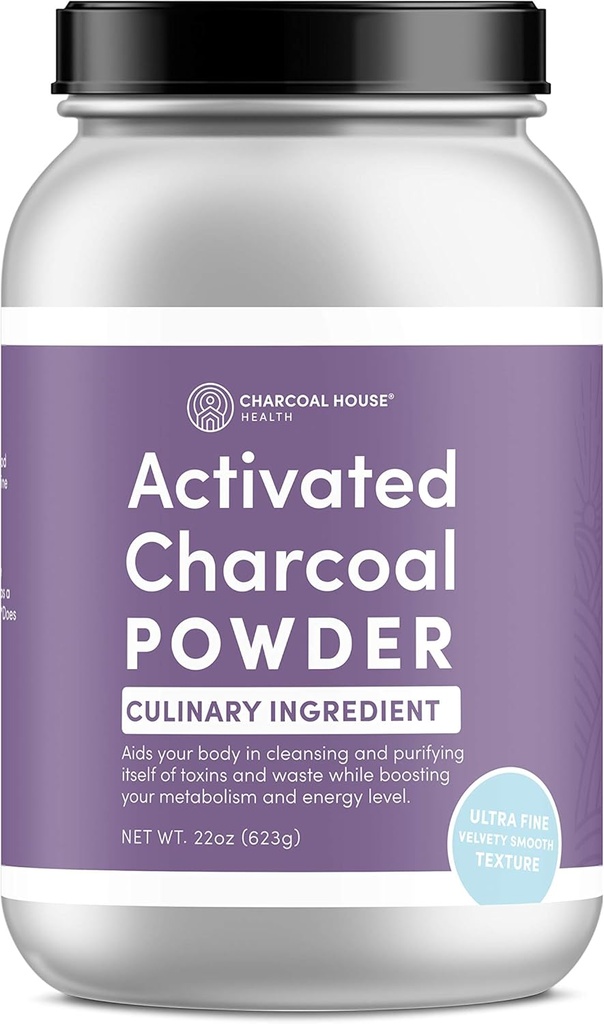 Ultra FINE Coco Ativado Carvão Pó - Culinária e Aplicações Cosméticas, Velvety textura suave para smoothies, sorvetes, doces, sabonetes, Ultra Fine para um acabamento macio, Sem Grit!