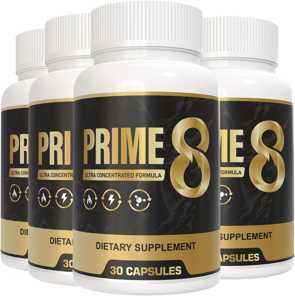 PRIME 8 100% Authentic Original Fórmula Oficial Prime8 (4 Pack) para 120 dias