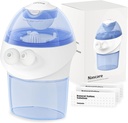 Sistema de Irrigação nasal opove, kit de lavagem sinusal com 1 limpador de nariz e 15 pacotes de sal, auto-limpação e coleta automática de resíduos, garrafa recarregável de lavagem sinusal para aliviar o desconforto nasal