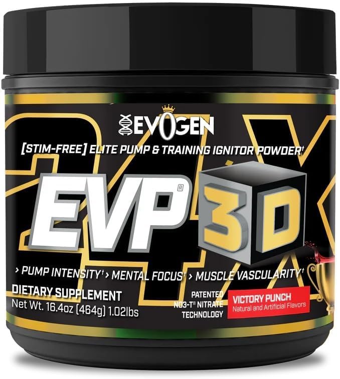 Evogen EVP 3D - Stim Free pré-treino em pó para homens e mulheres