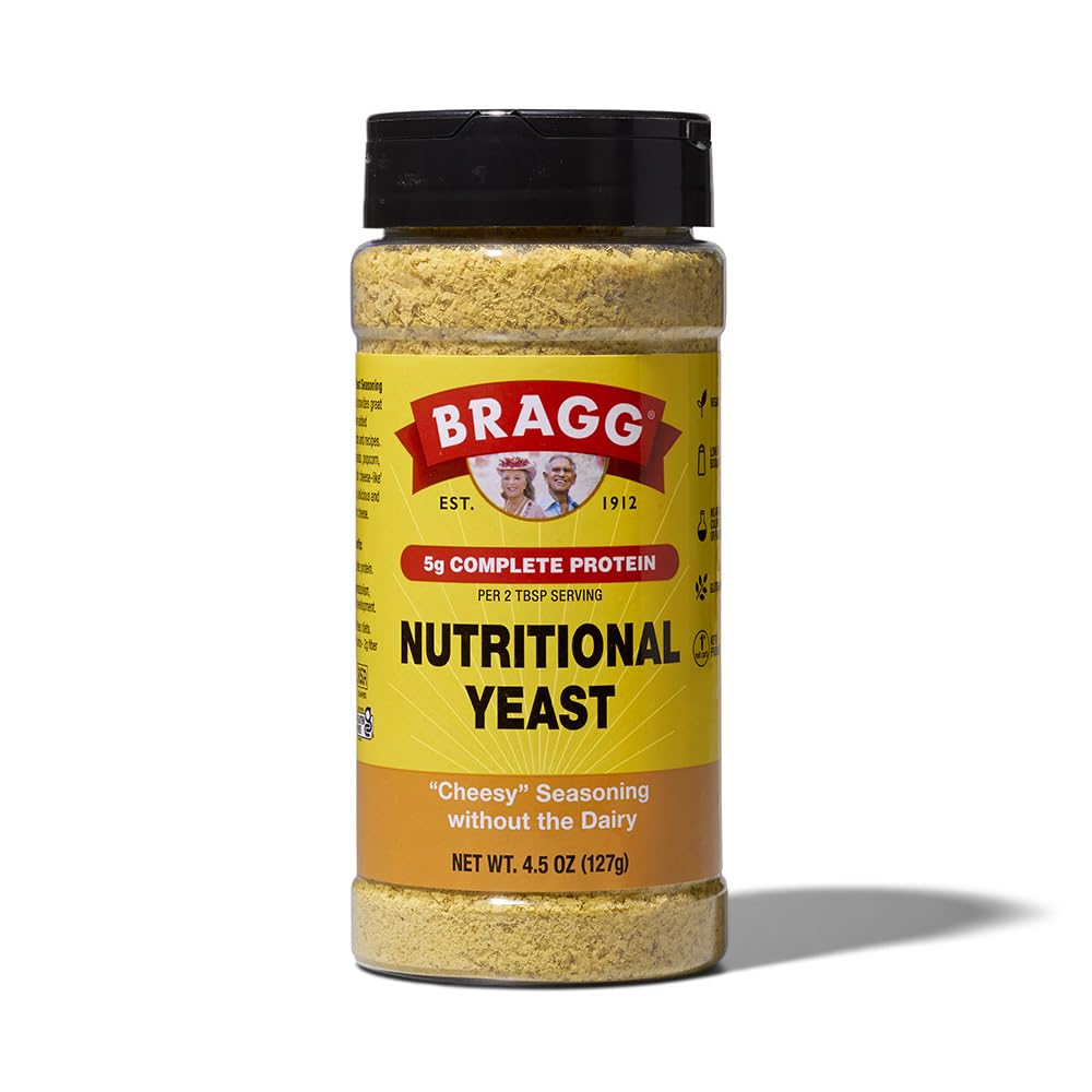 Temperamento de Fermento Nutricional Bragg - 4,5 oz - Queijo Parmesão sem Leite Substituto - Perfeito para Saladas, Pastas, Legumes e Mais