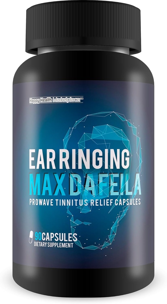 Earring Ringing Max Dafeila Prowave Tinnitus Relief Cápsulas - Our Best Natural Ear Ringing Remedy - Ear Ring Alief Ear Supplement - Ear Health Suplementos - Ear Ringing Suplementos - Para Ringing Orelhas